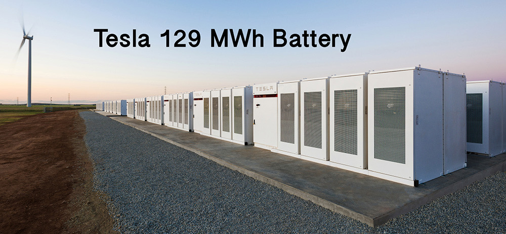 Grid-Sale Battery 129 MWh 1000